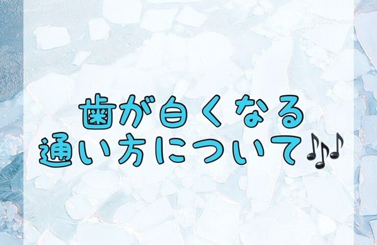 【歯が白くなる通い方について🎶】