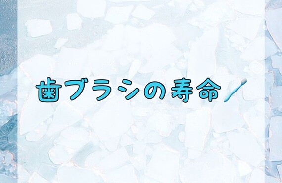 歯ブラシの寿命